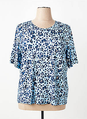 T-shirt imprimé fantaisie manches courtes bleu RABE femme