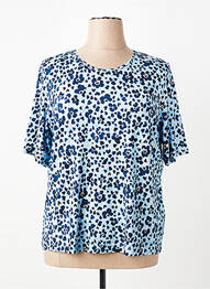 T-shirt imprimé fantaisie manches courtes bleu RABE femme
