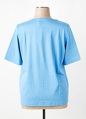 T-shirt coupe droite manches courtes bleu RABE femme