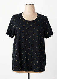 T-shirt imprimé fantaisie manches courtes noir OLSEN femme