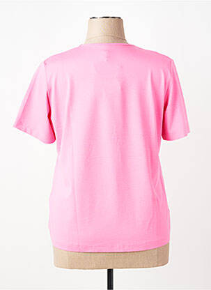 T-shirt coupe droite manches courtes rose RABE femme