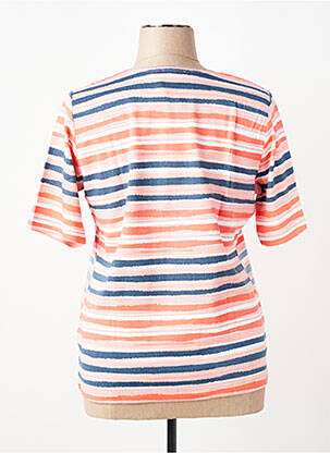 T-shirt coupe cintrée manches courtes orange RABE femme
