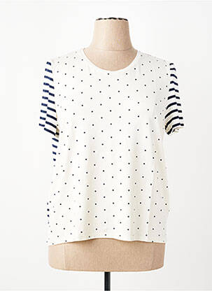 T-shirt coupe droite manches courtes blanc ESCORPION femme