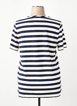 T-shirt coupe droite manches courtes bleu GUITARE femme