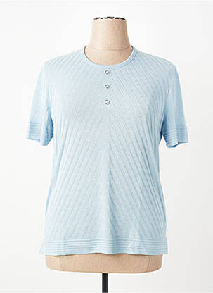 T-shirt coupe droite manches courtes bleu RODAM femme
