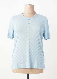 T-shirt coupe droite manches courtes bleu RODAM femme