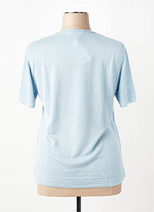 T-shirt coupe droite manches courtes bleu RODAM femme