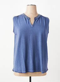 T-shirt coupe droite manches courtes bleu RABE femme