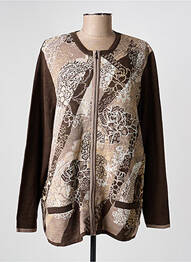 Gilet manches longues manches longues marron PAUPORTÉ femme