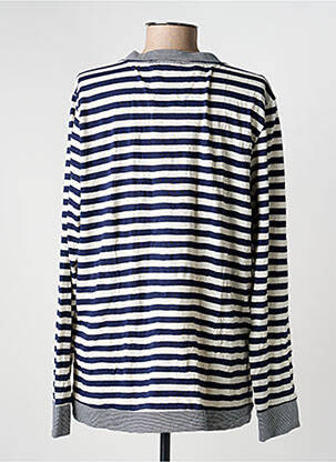 Veste casual col rond bleu KATMAI femme