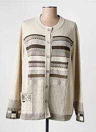 Gilet manches longues fermeture boutonnée sur le devant beige PAUPORTÉ femme