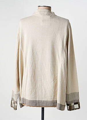Gilet manches longues col rond beige PAUPORTÉ femme