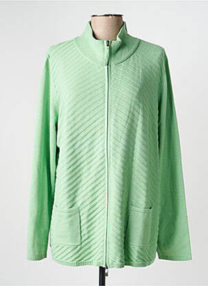 Gilet manches longues manches longues vert OLSEN femme