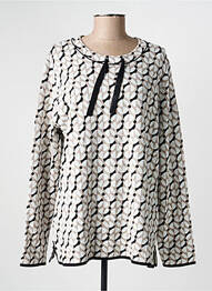 Pull col rond manches longues beige OLSEN femme