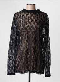 Top col rond manches longues noir KATMAI femme