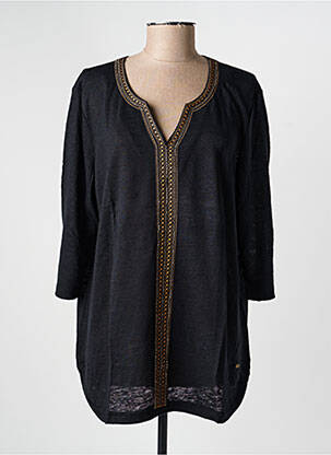 T-shirt manches 3/4 manches 3/4 noir OLSEN femme