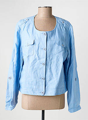 Veste casual col rond bleu SAINT JAMES femme