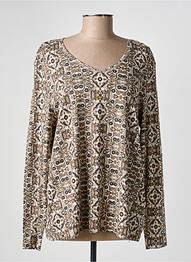 T-shirt manches longues manches longues marron OLSEN femme