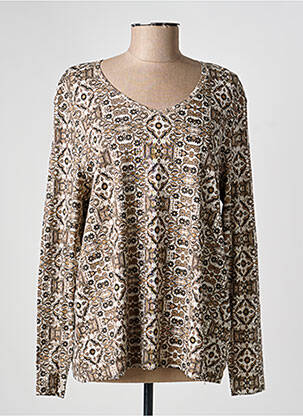 T-shirt manches longues manches longues marron OLSEN femme