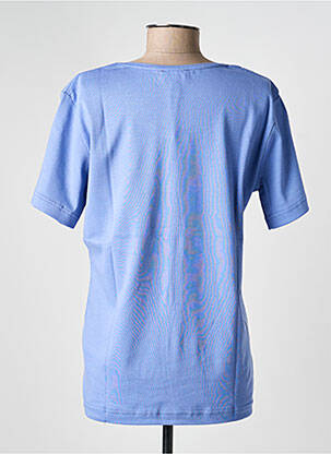 T-shirt sérigraphie floquée manches courtes bleu ARMOR LUX femme