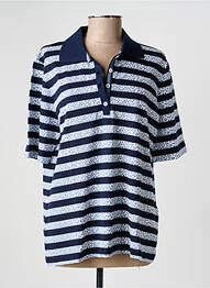 Polo coupe droite manches courtes bleu RABE femme