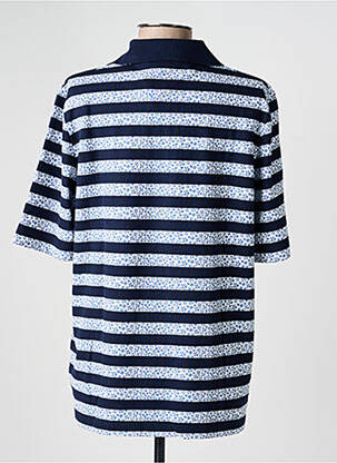 Polo coupe droite manches courtes bleu RABE femme