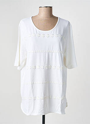 T-shirt coupe droite manches courtes blanc RABE femme