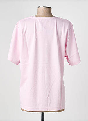 T-shirt coupe droite manches courtes rose RABE femme