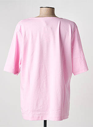 T-shirt coupe droite manches courtes rose RABE femme