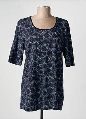 T-shirt imprimé fantaisie manches courtes bleu OLSEN femme