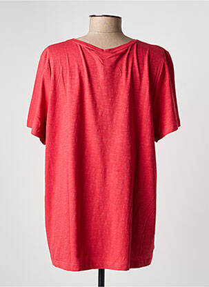 T-shirt sérigraphie floquée manches courtes rouge OLSEN femme