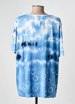 T-shirt imprimé fantaisie manches courtes bleu RABE femme