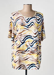 T-shirt imprimé fantaisie manches courtes jaune RABE femme