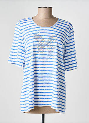T-shirt coupe droite manches courtes bleu RABE femme
