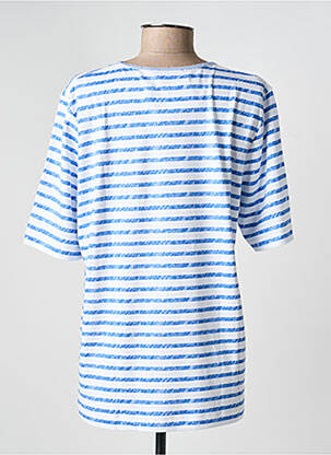 T-shirt coupe droite manches courtes bleu RABE femme