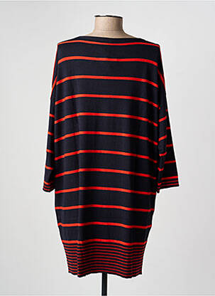 Robe pull coupe droite manches longues bleu OLSEN femme
