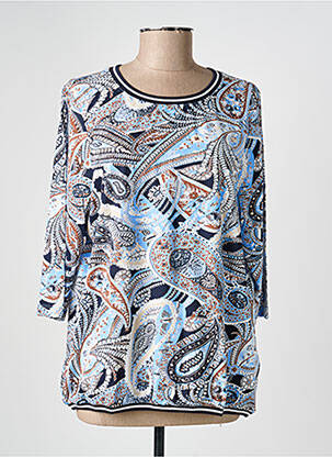 T-shirt manches 3/4 manches 3/4 bleu OLSEN femme