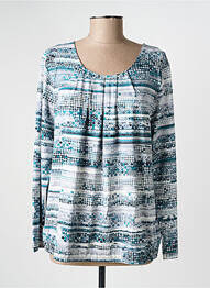 T-shirt imprimé fantaisie manches longues bleu RABE femme