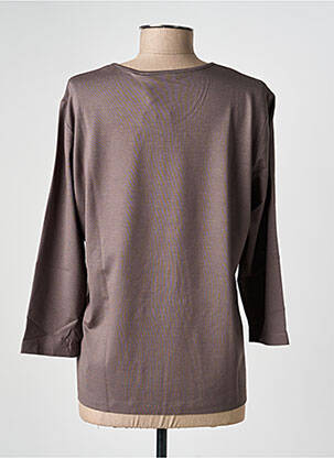 T-shirt manches 3/4 manches 3/4 marron RABE femme