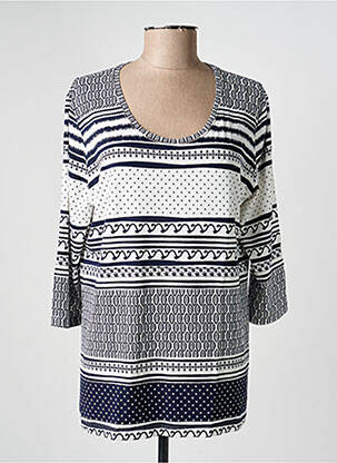 T-shirt manches 3/4 manches 3/4 bleu RABE femme