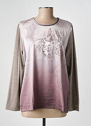 T-shirt manches longues manches longues marron RABE femme