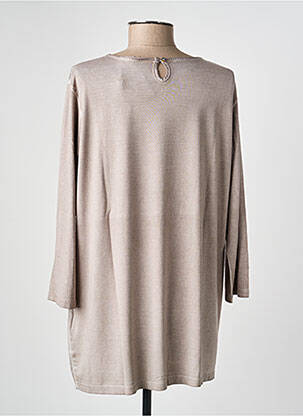 Top coupe cintrée manches 3/4 beige RABE femme