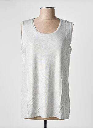 Débardeur stretch sans manche gris RABE femme
