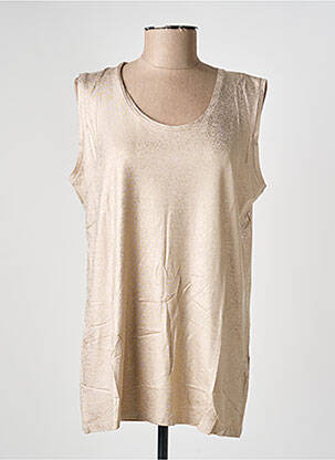 Débardeur stretch sans manche beige RABE femme