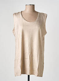 Débardeur stretch sans manche beige RABE femme