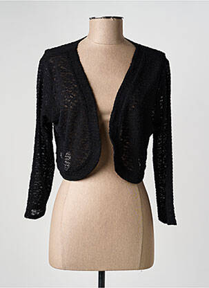 Boléro maille fine noir JEAN GABRIEL femme