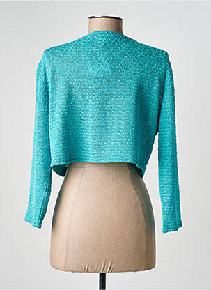 Boléro maille fine vert JEAN GABRIEL femme