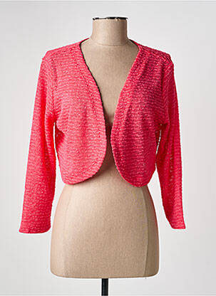 Boléro maille fine rose JEAN GABRIEL femme