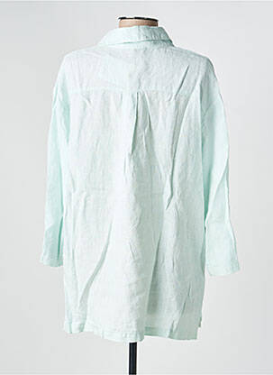 Chemisier coupe fluide manches 3/4 bleu COUTURIST femme