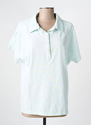 Polo coupe droite manches courtes vert COUTURIST femme